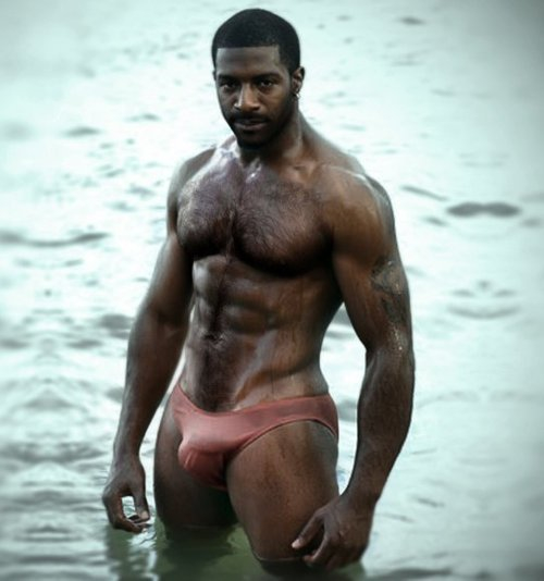 hairy black man