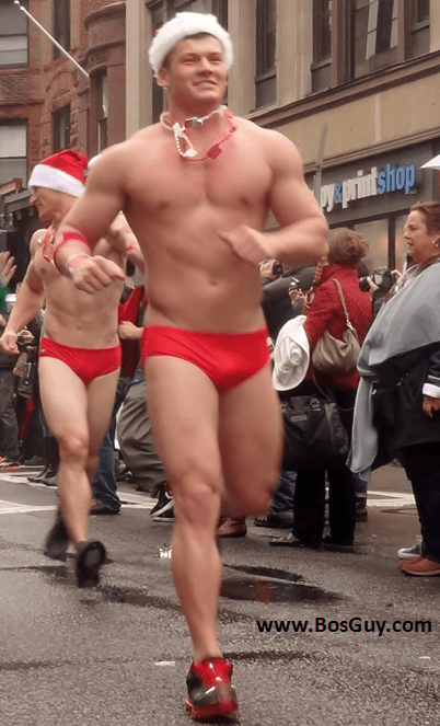 Boston Santa Speedo Run