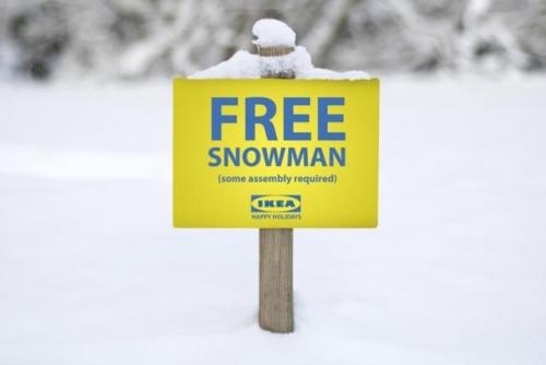 Ikea Snowman