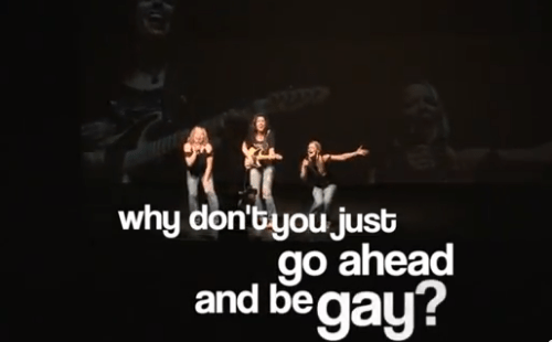 Probably gay, the homophobic song