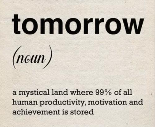 Thought of the day Tomorrow