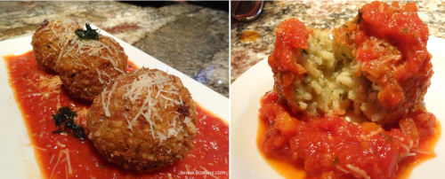 3 Squares Pesto Arancini