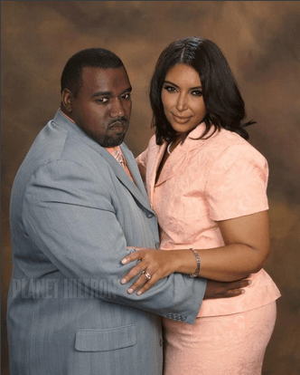 Kim Kardashian and Kanye West