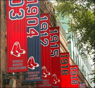 Red Sox World Series Banners