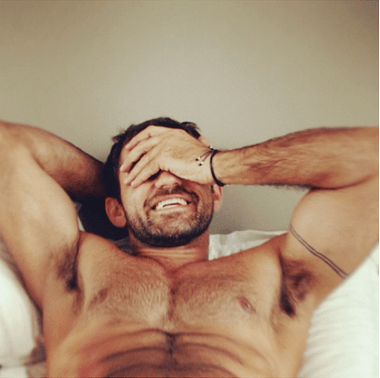 hunk, handsome, muscles, men in bed