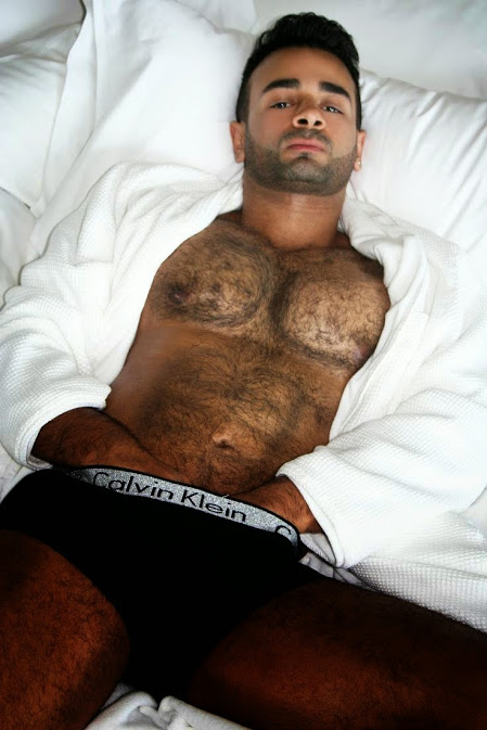 sexy guy in bed