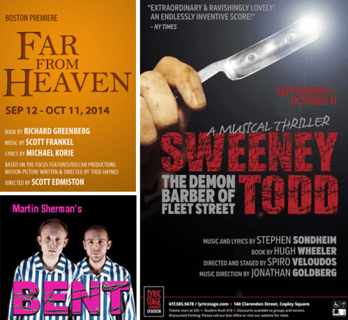 SpeakEasy Stage, Lyric Stage, Zeitgeist Theater