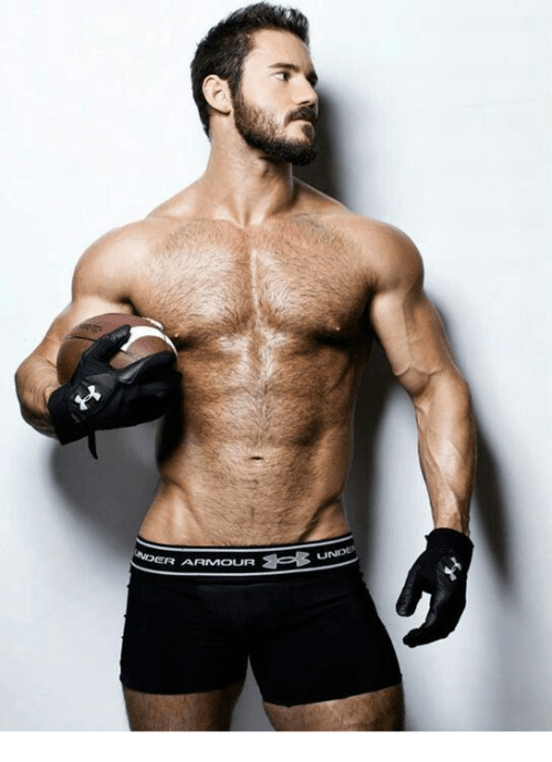 handsome, hunk, hairy chest