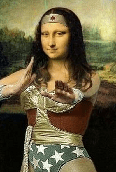 Mona Lisa Wonderwoman Awesome