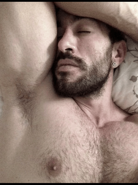 Handsome hunk, hairy chest