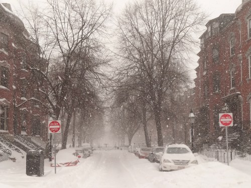 View of Union Park and Tremont Street in the South End Boston