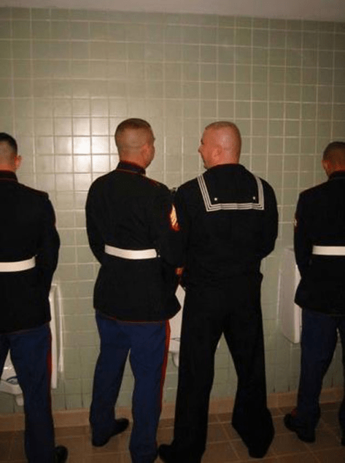 sailors, military, urinal, humor