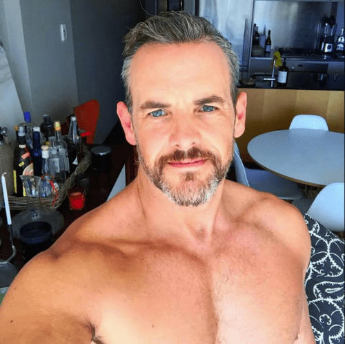 gay, handsome, hunk, shirtless