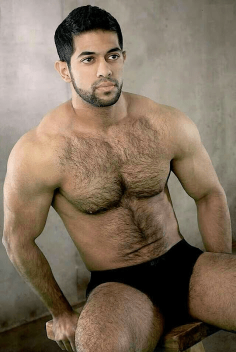 handsome, hunk, shirtless guy, fur, chest