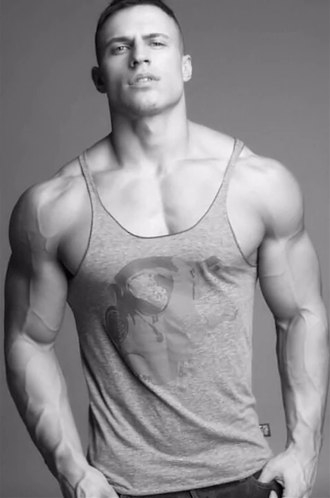 handsome, hunk, muscles