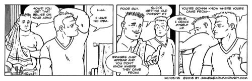 gay comic strip, gay cartoon