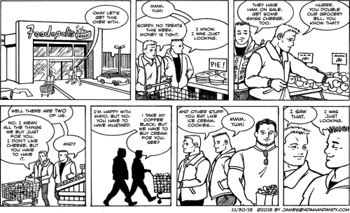 gay comic strip, gay cartoon