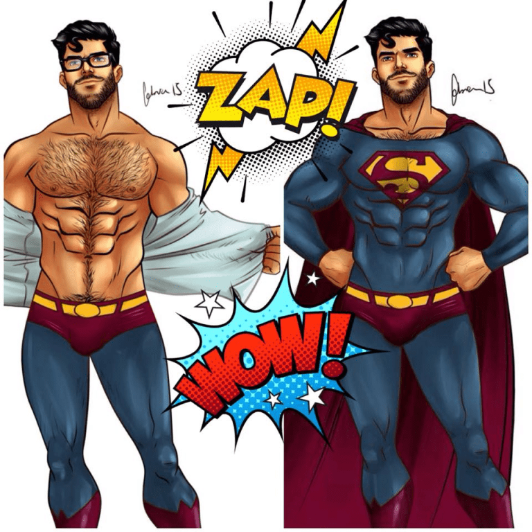 Shirtless Superheroes Illustrated By Fab BosGuy shirtless-superheroes-illustrated-by-fab-bosguy