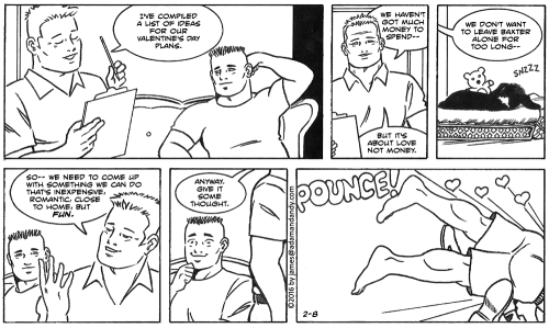 gay cartoon, gay comic strip