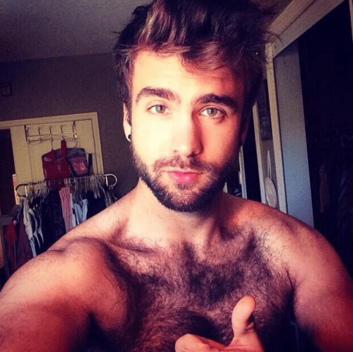 hairy, handsome, hunk