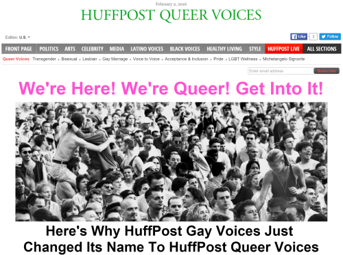 Gay Voices, HuffingtonPost