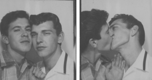 Couple in love in the 1950s took an incredible risk having pictures like these developed Source: fyeahqueervintage.tumblr.com