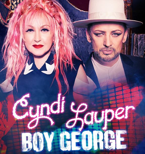 Cyndi Lauper and Boy George in Boston