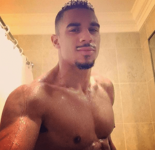 handsome, hunk, black man, muscles