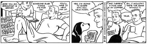 gay comic strip, gay cartoon