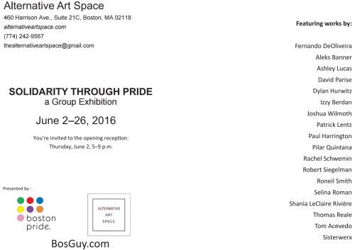 Boston Pride Art Exhibit Solidarity through Pride