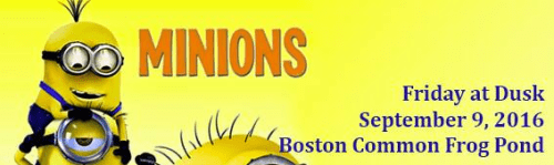 Minions on Boston Common Frog Pond