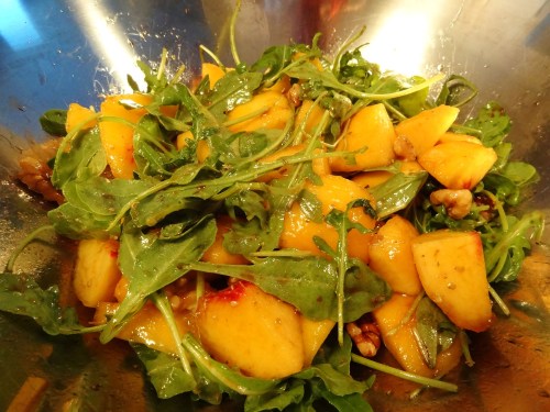 Arugula and Peach Salad