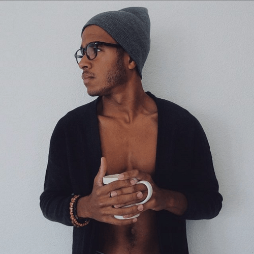 handsome, man in glasses, saturday morning coffee