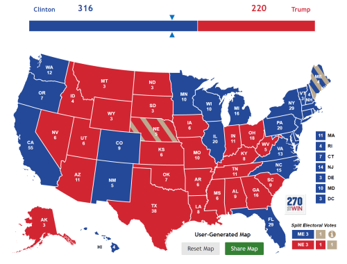 My 2016 Presidential election predictions from 270towin.com