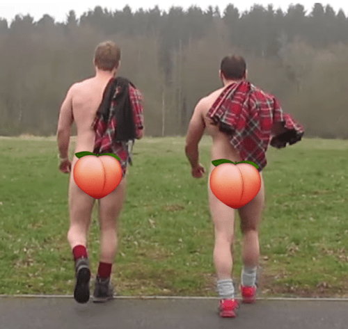 kilted coaches, scots, kilts, naked, ass, peach emoji