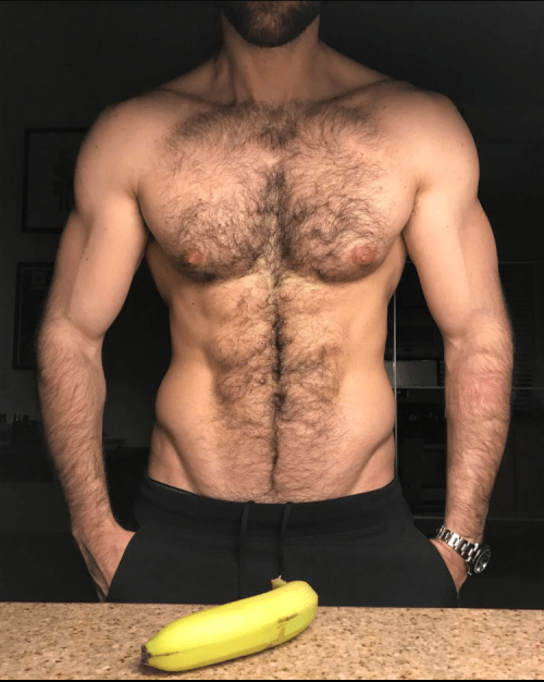 hairy, hunk, chest