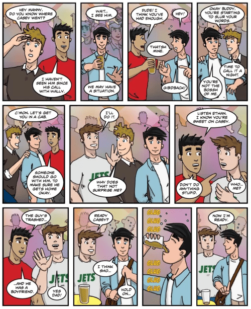 Bob Glasscock, gay cartoon, gay comic