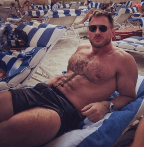 handsome, hairy, hunk