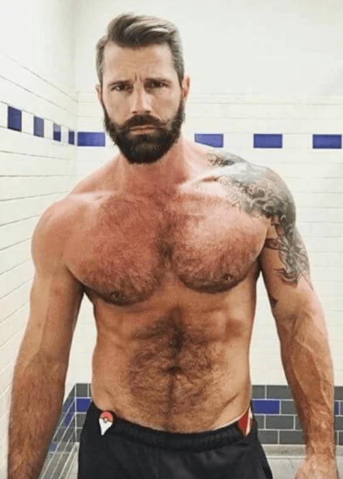 handsome, hairy