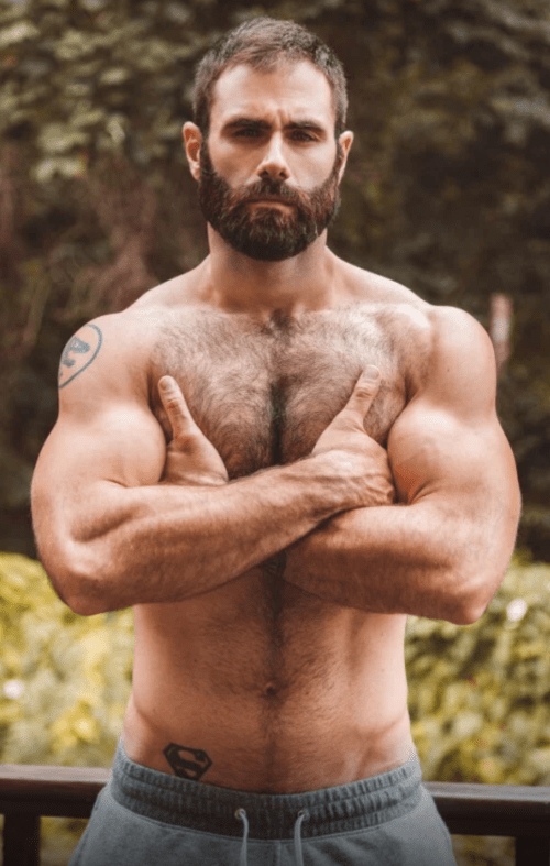handsome, hairy