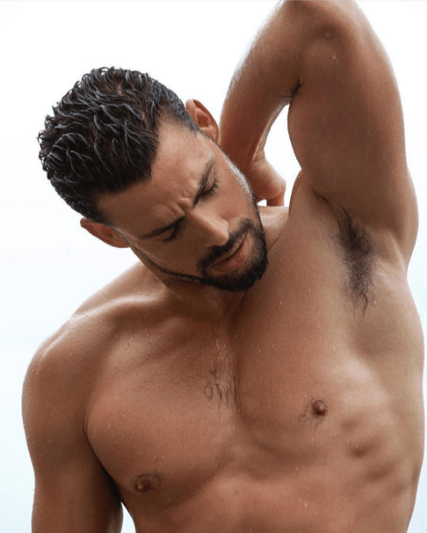 handsome, hunk, shirtless guy