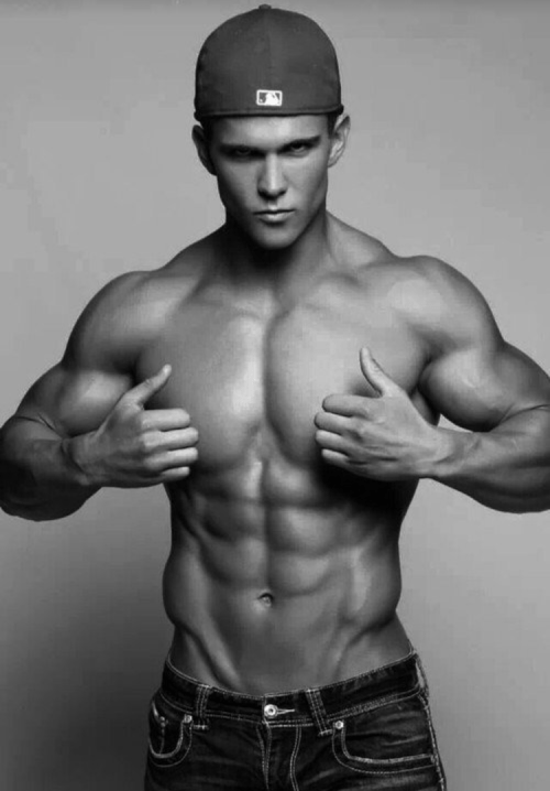 handsome, hunk, shirtless guy