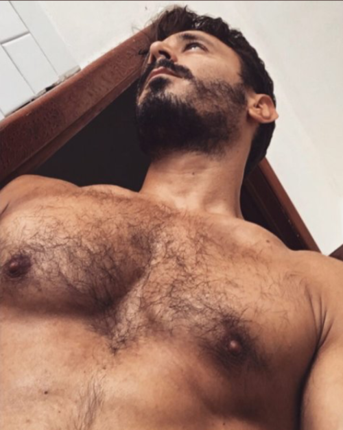 handsome, hairy chest