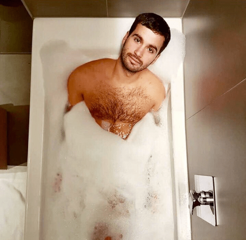 handsome, hairy, furry chest, gay 