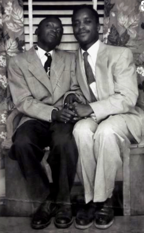 vintage photo of black gay couple