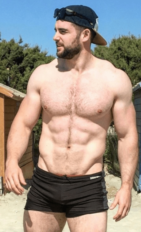 handsome, hairy, hunk, muscles, gorgeous