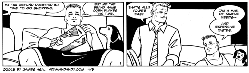 gay comic strip, gay cartoon, James Asal Jr.