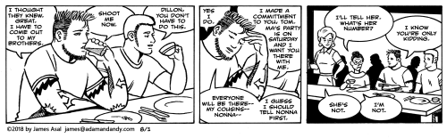 james asal jr., gay comic strip, gay cartoon