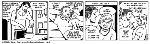 james asal jr., gay comic strip, gay cartoon