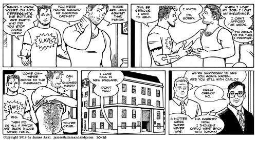gay cartoon, gay comic, james asal jr